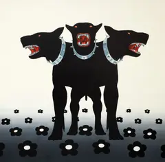 Beaver, Good Boy Security, 2024, ulei pe pânză