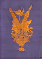 Vasile Celmare, Pasărea paradisului, 1999, tempera cu emulsie pe carton