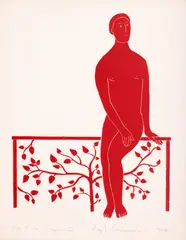 Virgil Scripcariu, Eva, 2018, linogravură