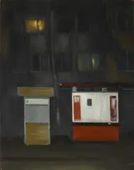 Marius Fodor, Foggy Night, 2019, ulei pe pânză