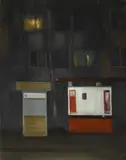 Marius Fodor, Foggy Night, 2019, ulei pe pânză