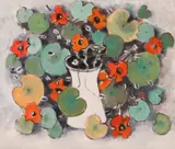 Viorel Mărginean, Capucini, 1988, ulei pe pânză