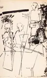 Sorin Ilfoveanu, Muzicanții, 1975, litografie
