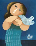 Samy Briss, Mon cher Oiseau, ulei pe placaj