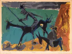 Marcel Janco, Don Quijote, cromolitografie