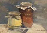 Vasile Blendea, Dulcețuri, 1949, ulei pe carton