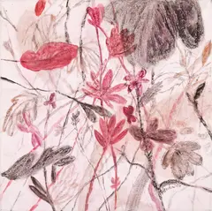 Adriana Blendea, Câmp de flori, 2014, ulei pe pânză