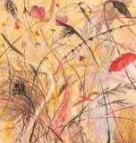 Adriana Blendea, Imersie într-un câmp de flori, 2012, ulei pe pânză