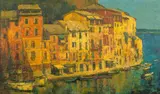Peisaj din Portofino by Virgiliu Demetrescu Duval, ulei pe pânză, sold Sep 2025