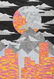 Tudor Stancu, Out of Space, Inner Thoughts, 2024, acrilic și creion pe pânză lipită pe carton