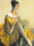 Corneliu Ionescu, Balerină, ulei pe pânză