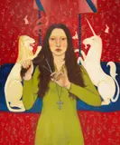 Adelina Ceică, A New Person, 2024, ulei pe pânză