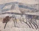 Coriolan Hora, Iarnă, 1963, ulei pe pânză