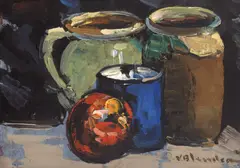 Vasile Blendea, Vase, 1950, ulei pe carton