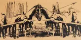 Marcel Chirnoagă, Caii de luptă, litografie