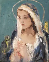 Rugăciune by Aurel Naray, ulei pe pânză, sold Sep 2025