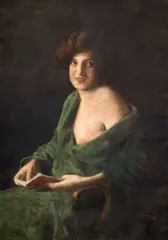 Ármin Glatter, Modelul, ulei pe pânză