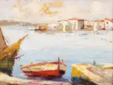 Rudolf Négely, Vedere din Veneția, ulei pe pânză