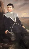 George Iosif Burgstaller, Băiat în costum de marinar, ulei pe pânză