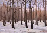 Nicolae Tempeanu, Liniștea pădurii, ulei pe carton