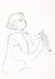 Tia Peltz, Micul pianist, peniță pe hârtie