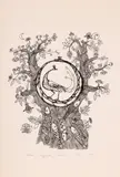 Ștefan Câlția, Păunul, 2019, serigrafie