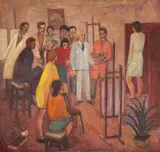 Constantin Mitroescu, Clasa profesorului Camil Ressu, 1968, ulei pe pânză