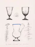 Ștefan Câlția, Două pahare, 2021, serigrafie