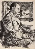 Jean Alexandru Steriadi, Portretul lui K. H. Zambaccian, 1942, litografie