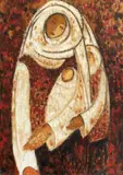 George Ștefănescu, Maternitate, 1968, ulei pe carton