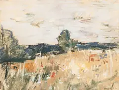 Teodor Harșia, Peisaj de vară, 1969, pastel pe hârtie