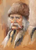 Samuel Bogdanovici, Răzeș, ulei pe carton