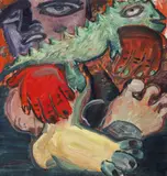 Tincuța Marin, Untitled, 2019, ulei pe pânză