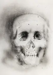 Mircea Suciu, Vanitas, monotipie și cărbune