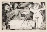 Geta Brătescu, Les Rhinoceros (I), 1966, acvatintă