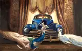 Gheorghe Fikl, Blue Cadillac, ulei pe pânză
