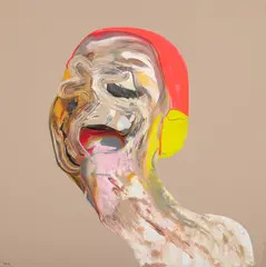 Portret by Vladinsky, acrilic pe pânză, sold Jul 2025