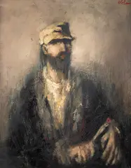 Autoportret by Mircea Ciobanu, ulei pe pânză, sold Jul 2025