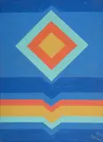 Vasile Dobrian, Răsărit de soare, peste mare, 1973, ulei pe pânză
