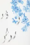 Iulia Mirică, A Garden of Footsteps, peniță și liner pe hârtie