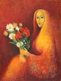 Irina Katz Mazilu, Le grand bouquet, 1987, ulei pe pânză