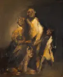 Mircea Ciobanu, Familie, ulei pe pânză