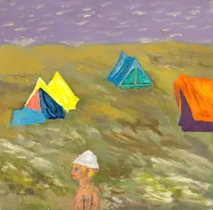 Andrei Chintilă, La mare, 1985, ulei pe pânză