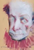 Manuell Mănăstireanu, Clovn, cerapastel pe hârtie