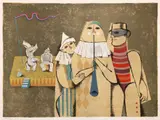 Samy Briss, Insouciants et joyeux (seria Saltimbanci), cromolitografie