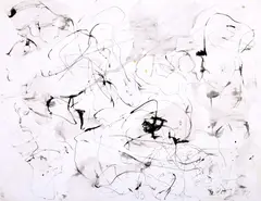 Aurel Cojan, Compoziție abstractă, 1993, acuarelă pe hârtie