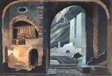 Victor Feodorov, Fantoma de la Operă, acuarelă și tuș pe hârtie
