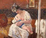 Elie Cristoloveanu, Maternitate, 1931, ulei pe pânză