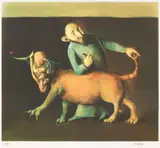 Georges Mazilu, Dresorul, cromolitografie