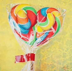 Dorel Topan, Hard candy, 2015, ulei pe pânză